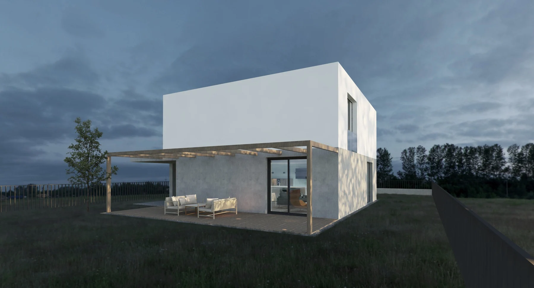 Architektonická vizualizace rodinného domu z galerie Nové projekty